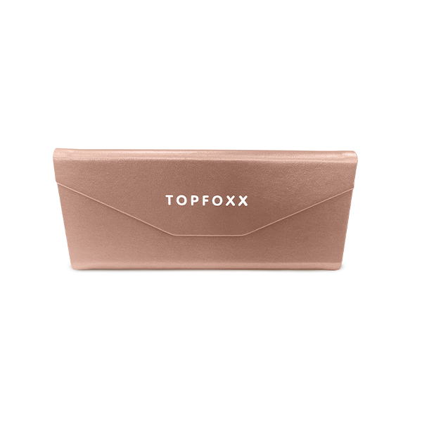 Foldable Sunglasses Case Rose Gold - Compact & Protective Eyewear Holder for Travel, Beach & Outdoor Activities