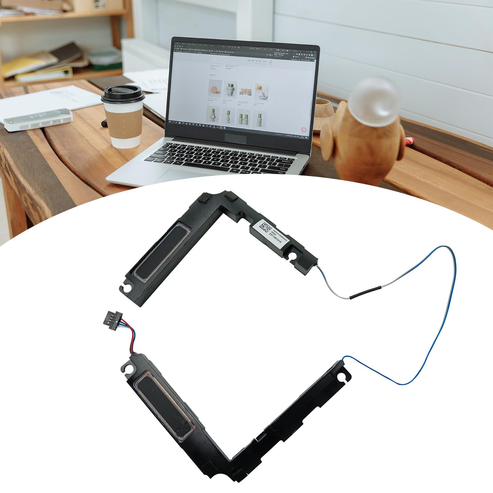 Replacement Internal Speaker Kit for ASUS X415 X409 Y4200 Y4200F V4200 A409F Laptops - Left + Right Speaker Assembly - Perfect for Audio Repair & Laptop Speaker Replacement - Ideal for Home Office, Gaming & Multimedia Use