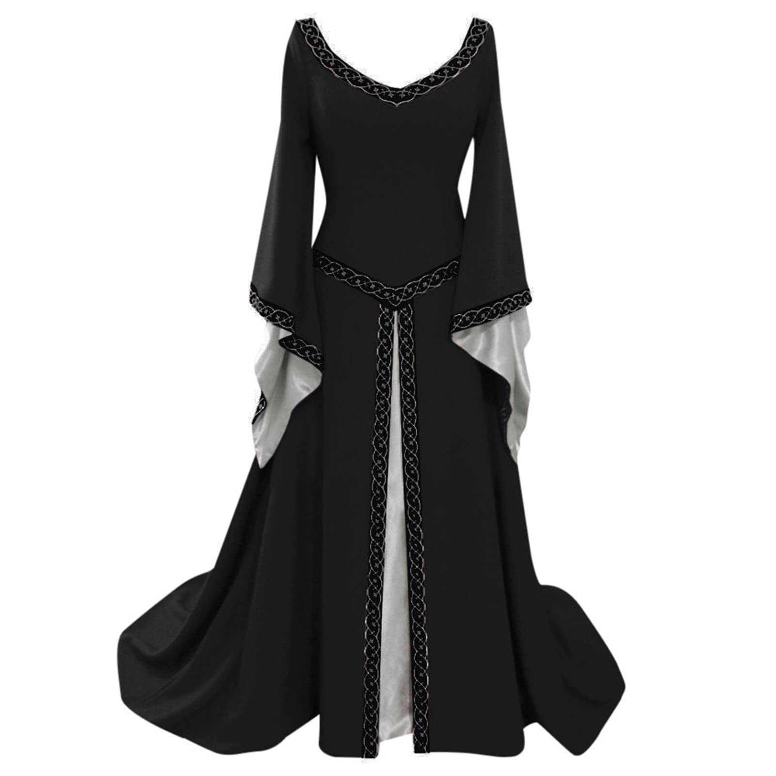 Elegant Off-Shoulder Puff Sleeve Wedding Guest Dress for Women - Renaissance Style Ruffle Medieval Costume - Perfect for Bridal Showers, Garden Parties & Themed Events