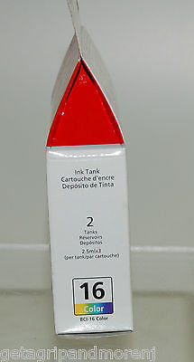 Canon BCI-16 Twin Pack Color Ink Cartridges - Retail Packaging - Compatible with Canon Printers for Home & Office Use