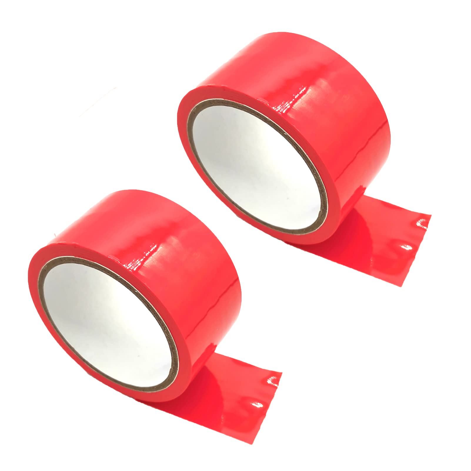 RZY 72 ft Bondage Tape for Couples - No Glue, Reusable & Versatile Pleasure Tape for Restraint Play | Electrostatic Sex Tape for Fantasy & BDSM (Red, Pack of 2) - Perfect for Bedroom Fun, Role Play & Sensory Exploration