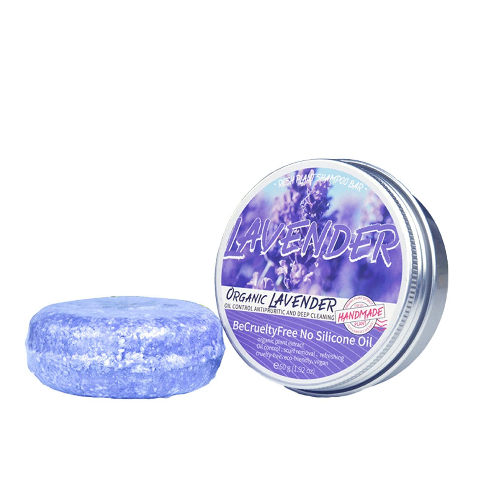 Vegan Solid Shampoo Bar for Damaged Hair - Natural Hair Treatment for Women & Men - Sulfate-Free, Moisturizing Dry Shampoo with Smoothing Effect - Perfect for Hair Steamers, Travel & Eco-Friendly Hair Care (Size B, One Size)