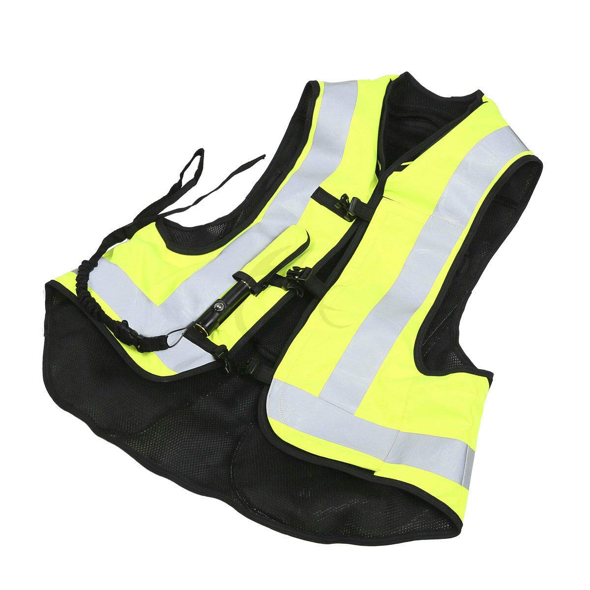 SLMOTO Motorcycle Airbag Vest - Hi-Vis Fluorescent Safety Jacket for Riders - Perfect for Street Biking, Racing & Adventure Touring