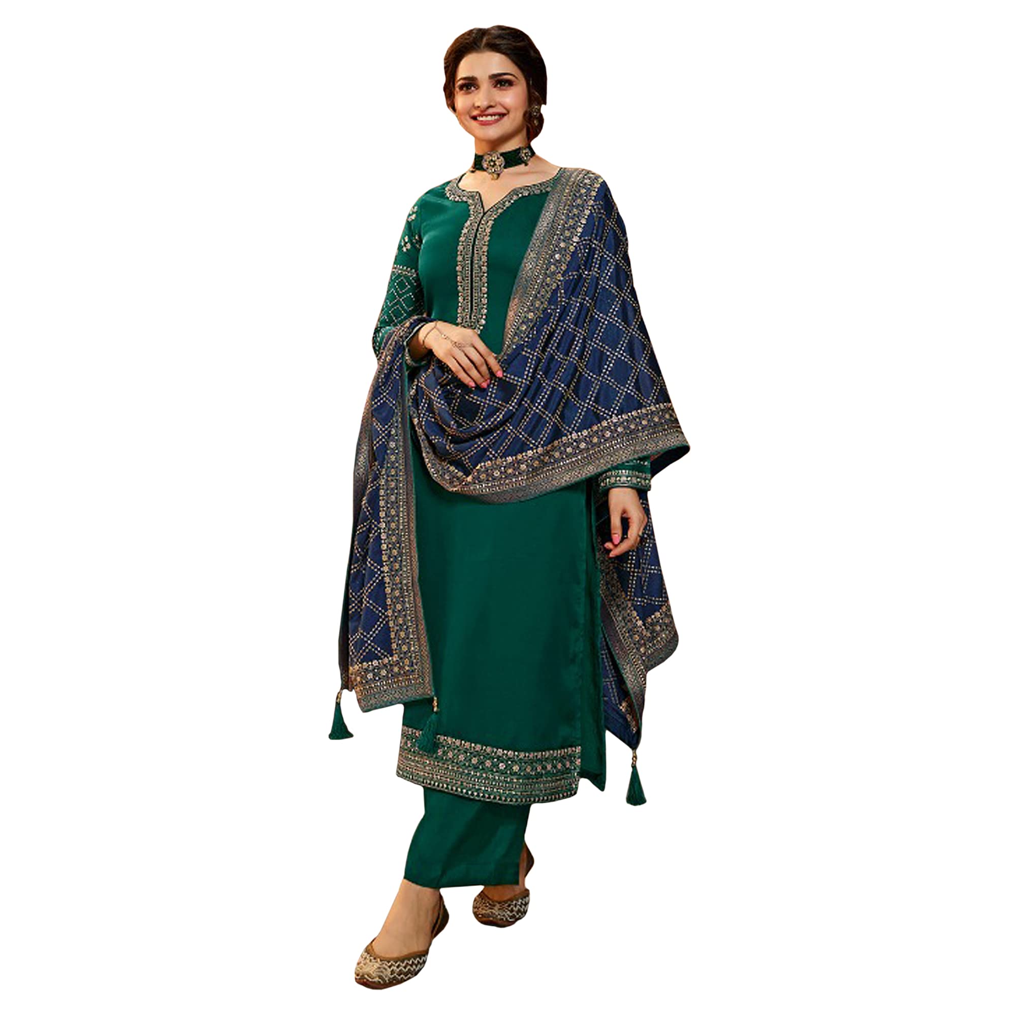 Traditional Stitched Palazzo Pant Dress - Indian Pakistani Style Shalwar Kameez Suits for Women | Elegant Ethnic Outfit for Festivals, Weddings & Special Occasions