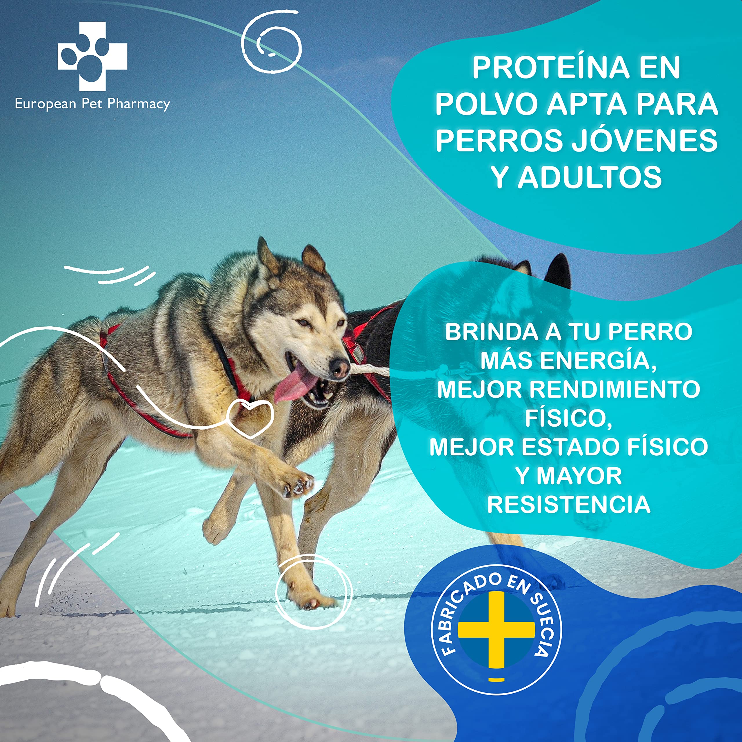 European Pet Pharmacy Pro-X Insect Protein Powder for Dogs - Hypoallergenic Dog Food Rich in Amino Acids - Protein Supplement for Dogs 1+ Years - Supports Muscle Growth & Energy, 300g | Ideal for Sensitive Stomachs & Active Dogs