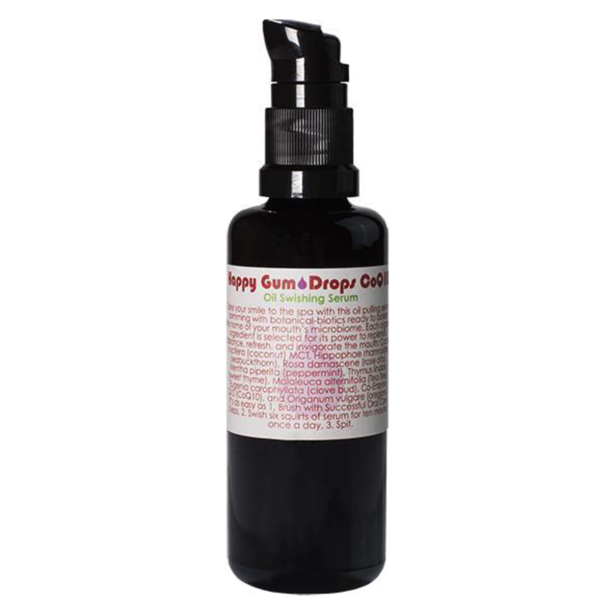 Happy Gum Drops Oil Swishing Serum - Natural Oral Care for Fresh Breath & Teeth Whitening - Perfect for Morning Routine & Travel Oral Hygiene