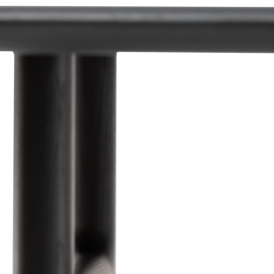 Brioni Modern Dining Table Set - Elegant 6-Seater Wooden Kitchen Table with Stainless Steel Legs for Home & Restaurant Use