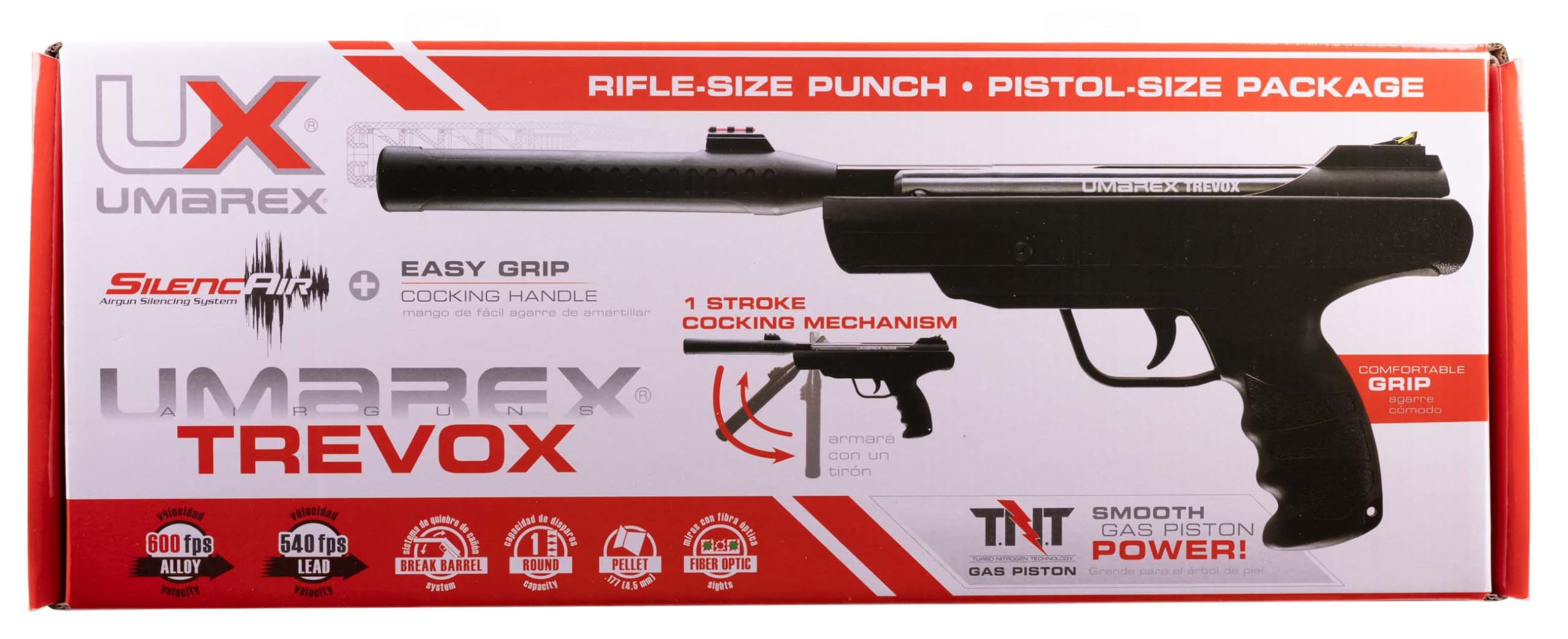 Umarex Trevox Break Barrel .177 Caliber Pellet Gun Air Pistol - High Power Precision Airgun for Target Shooting, Plinking & Small Game Hunting