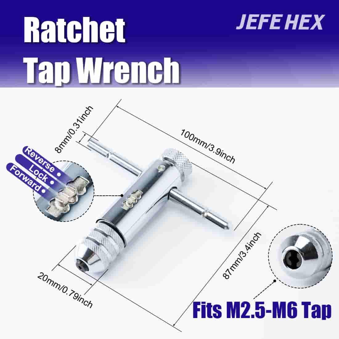 Premium 18-Piece Metric Drill and Tap Set - M2.5 to M12 HSS Jobber Length Drill Bits & Hand Plug Taps with T-Handle Ratchet Wrench & Metal Storage Case - Perfect for Metalworking, DIY Projects, and Professional Machining