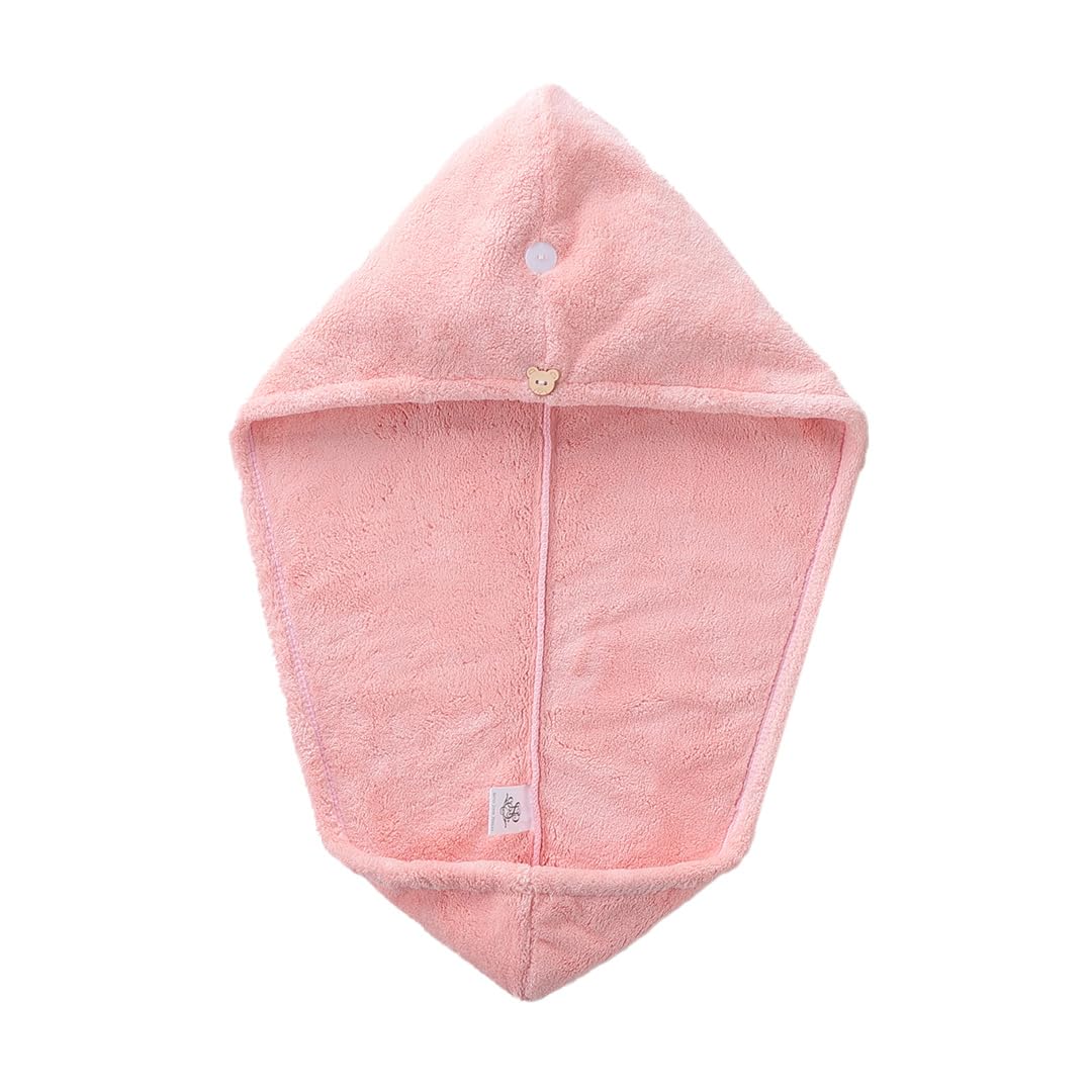 PROLIXR Microfiber Hair Towel Wrap - Quick Drying, Frizz-Free & Super Absorbent Hair Towel for All Hair Types | Gentle on Hair & Skin | Perfect for Post-Shower, Salon Styling & Travel (Pink) | Designed by Savio John Pereira