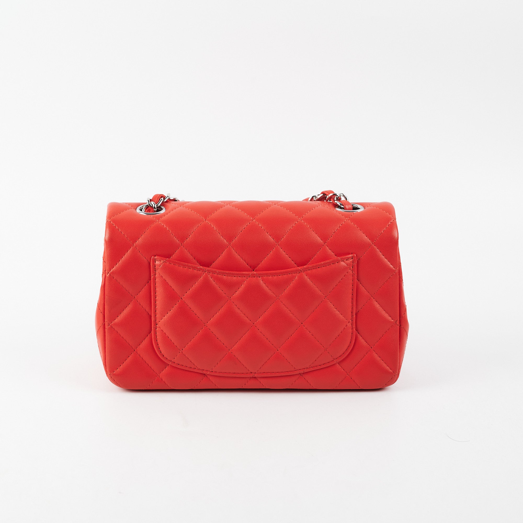 Chanel Mini Rectangular Bag in Red Lambskin Leather - Luxury Crossbody Purse for Women, Perfect for Date Night & Special Occasions