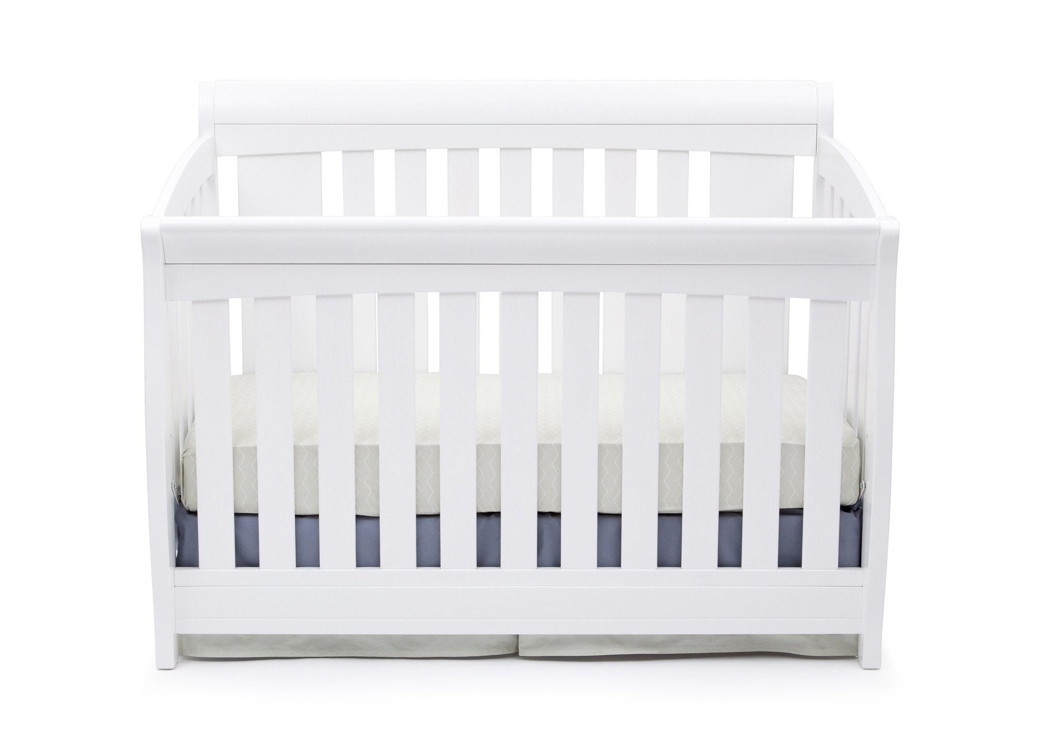 Clermont 4-in-1 Convertible Baby Crib - Toddler Bed & Daybed with Mattress | Nursery Furniture for Boys & Girls | Perfect for Small Spaces & Growing Families