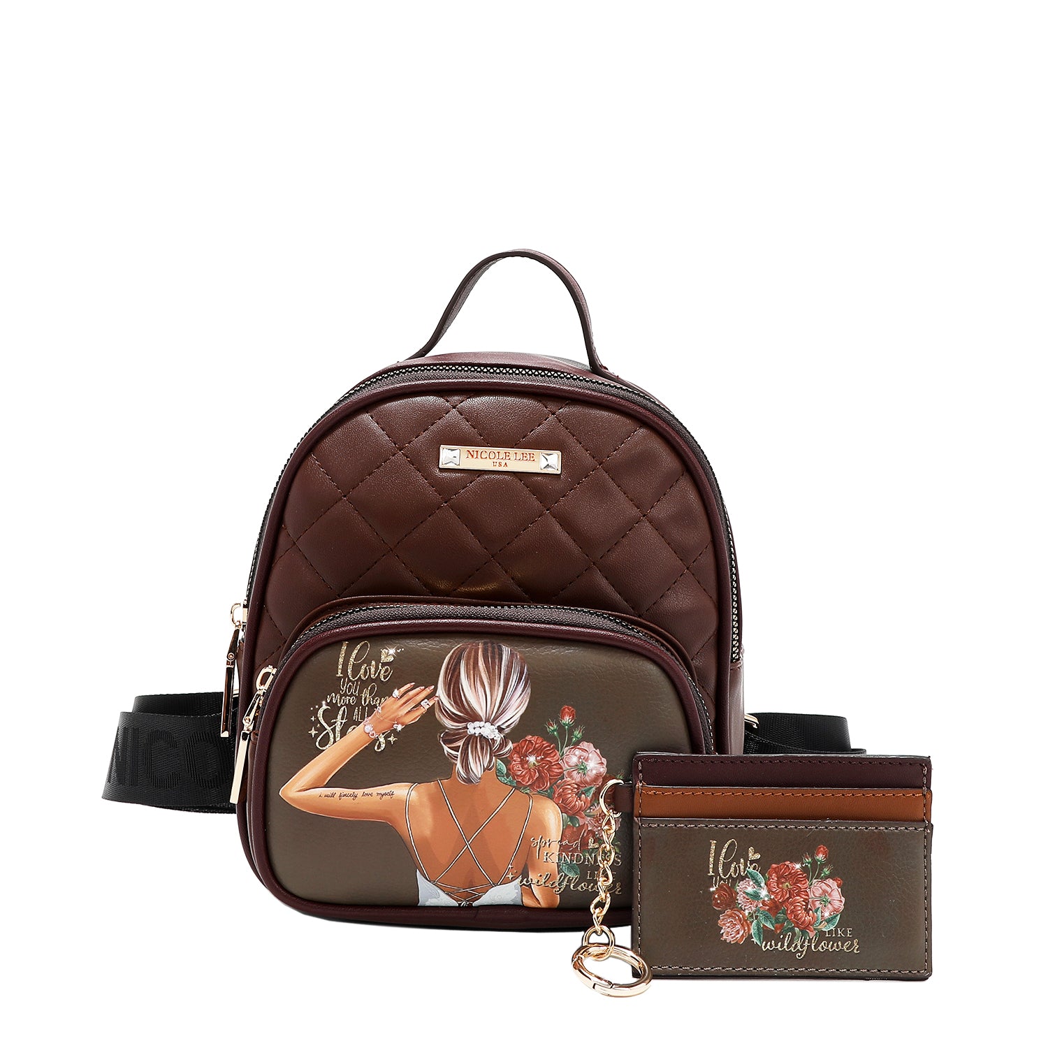 2 Piece Gift Set - Mini Backpack & Card Holder Wallet for Women | Perfect for Travel, Shopping & Daily Use
