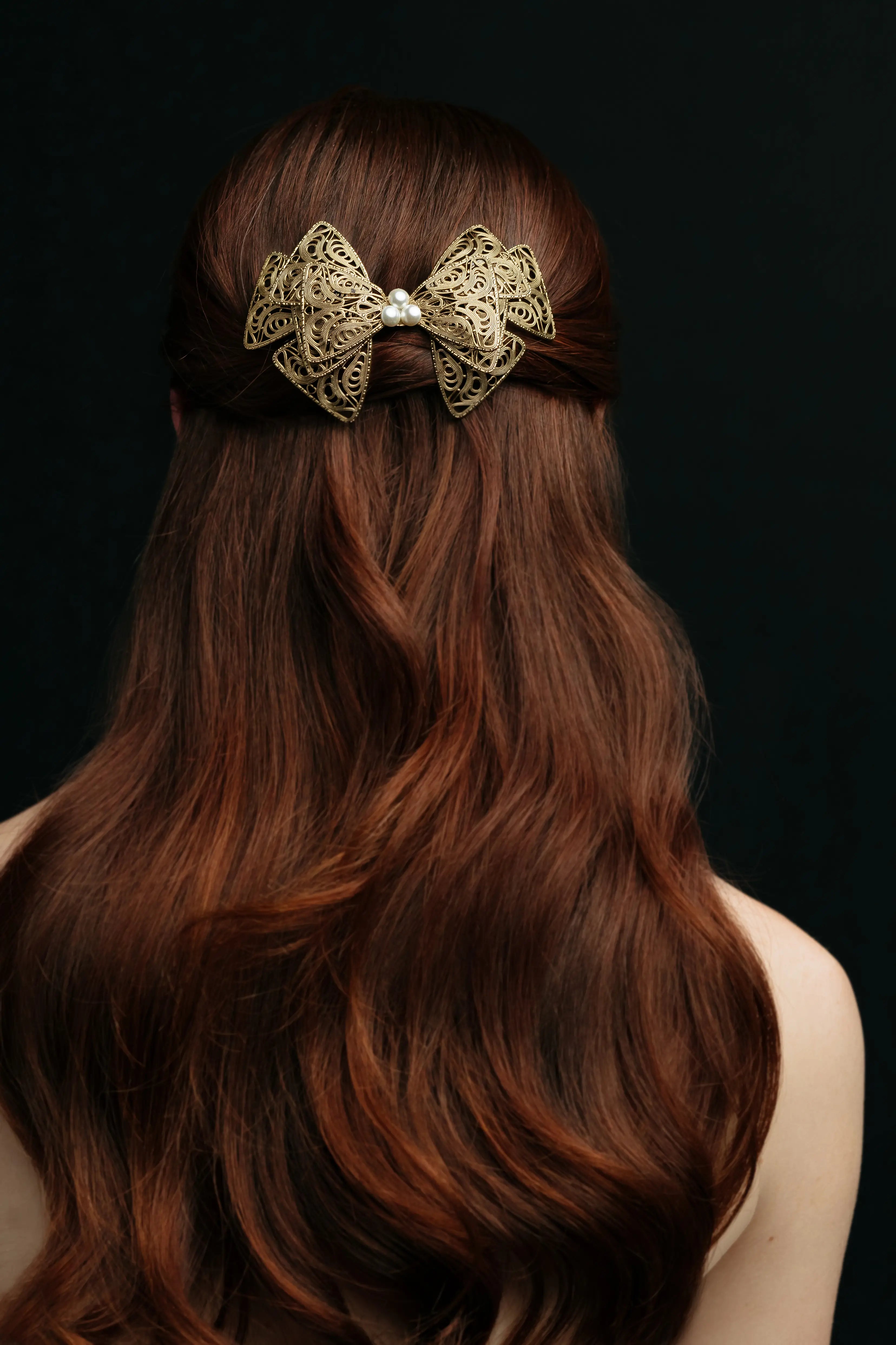 Elegant Elevated Barrette Hair Clip - Non-Slip Hair Accessory for Women & Girls - Perfect for Weddings, Parties & Everyday Styling
