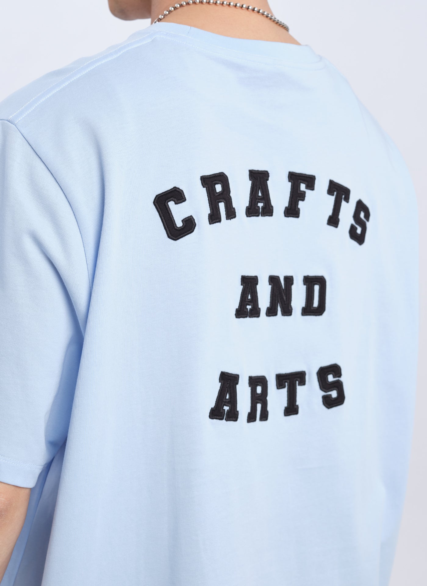 Premium Mercerized Cotton Patch Tee - Soft & Breathable Men's Casual T-Shirt - Perfect for Everyday Wear, Street Style & Layering