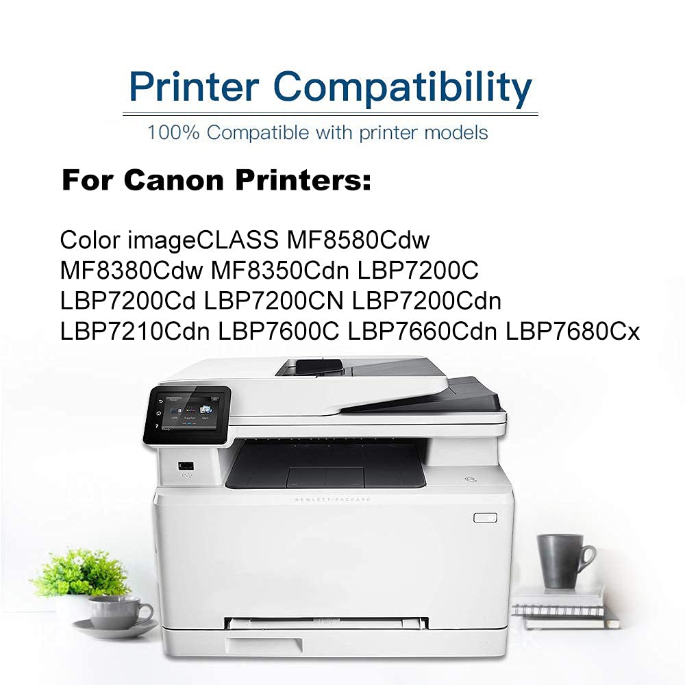 6-Pack High Yield Compatible Toner Cartridge for Canon MF8580Cdw/MF8380Cdw/MF8350Cdn - Replacement for CRG-118 (2Cyan+2Yellow+2Magenta) - Perfect for Office Printing, School Projects & Home Office Use