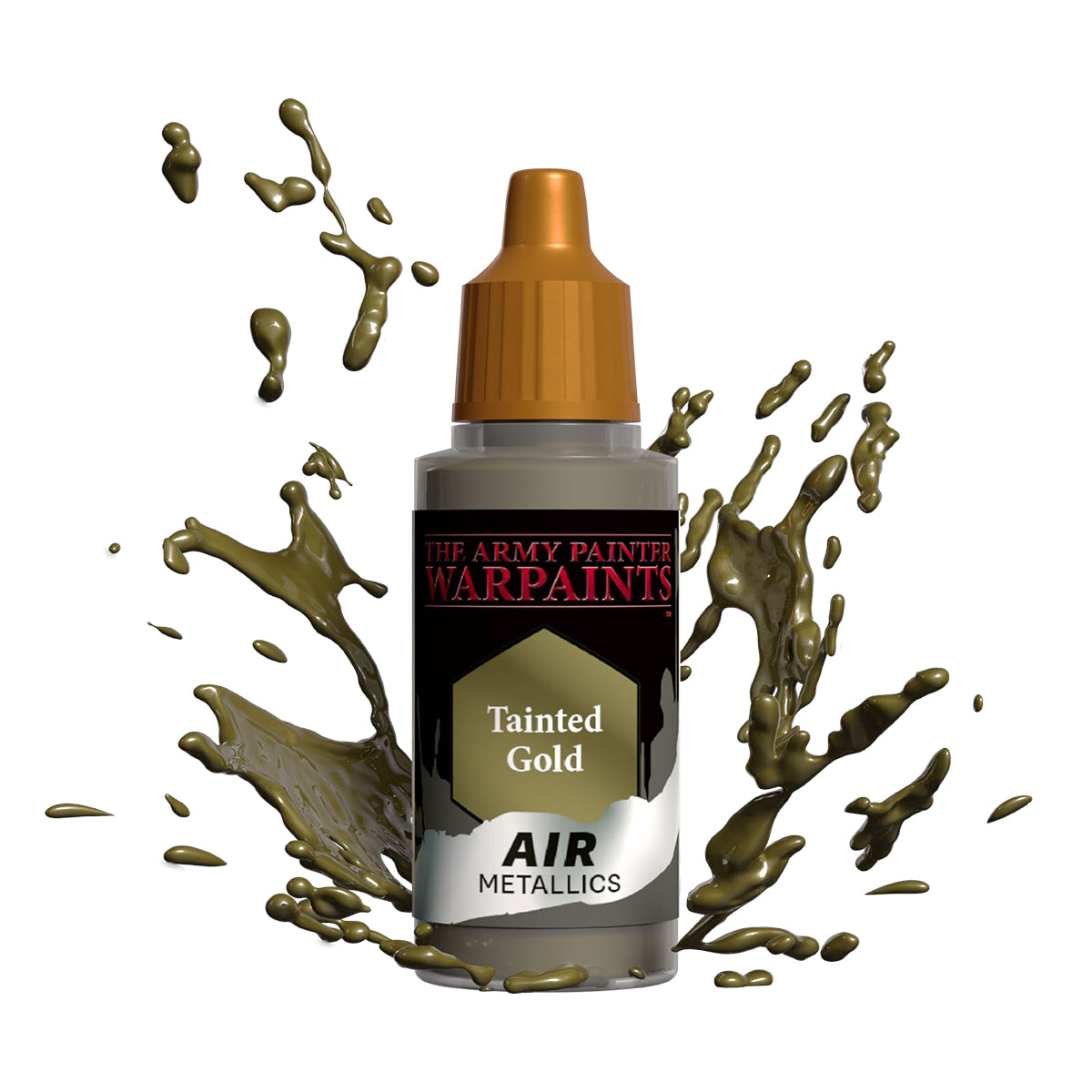 Warpaints Air Metallics: Tainted Gold - Premium Metallic Paint for Miniatures & Models - Perfect for Warhammer, D&D, and Cosplay Projects