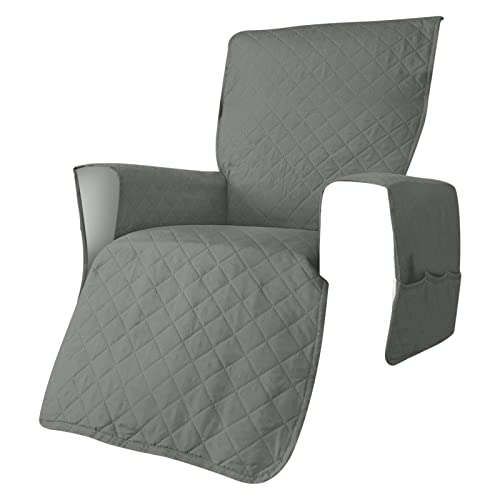 Waterproof Recliner Chair Cover - Soft Solid Color Sofa Cushion Protector for Rocking, Massage & Recliner Chairs | Anti-Slip, Comfortable & Machine Washable | Perfect for Living Room, Office & Home Theater Use