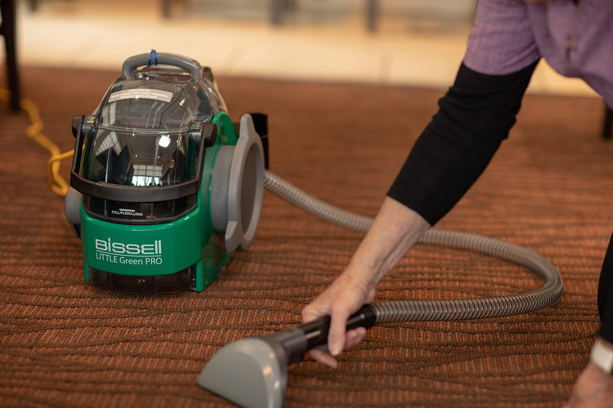 Bissell Little Green Pro Commercial Spot Cleaner BGSS1481 & Bissell Professional Spot and Stain + Oxy Portable Carpet Cleaner Machine with 32 oz Formula – Ideal for Home, Car, and Pet Stain Removal