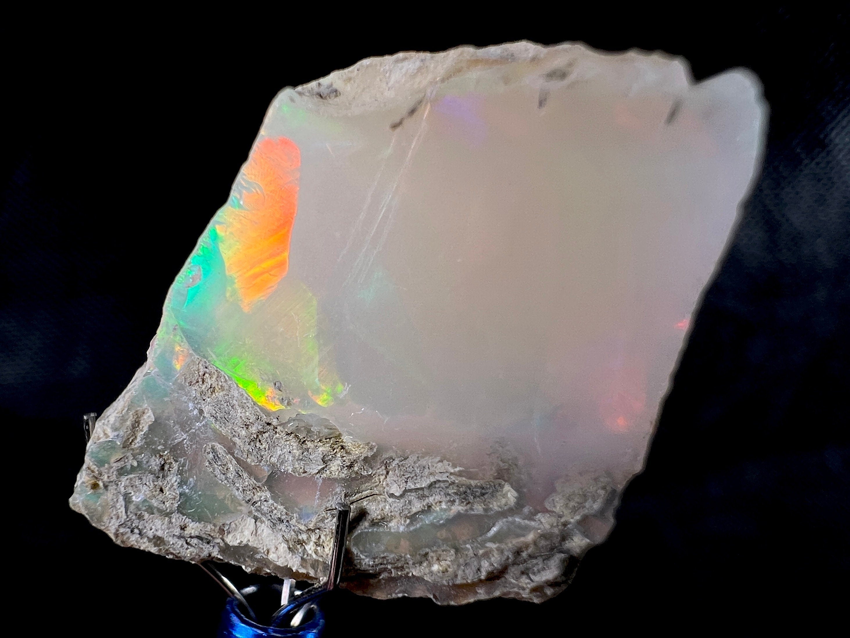 Premium 4A+ Welo Opal Raw Crystal - Natural Cutting Grade Opal Gemstone, October Birthstone for Jewelry Making & Collectors (50699) | Perfect for Handmade Rings, Necklaces & Healing Crystal Decor