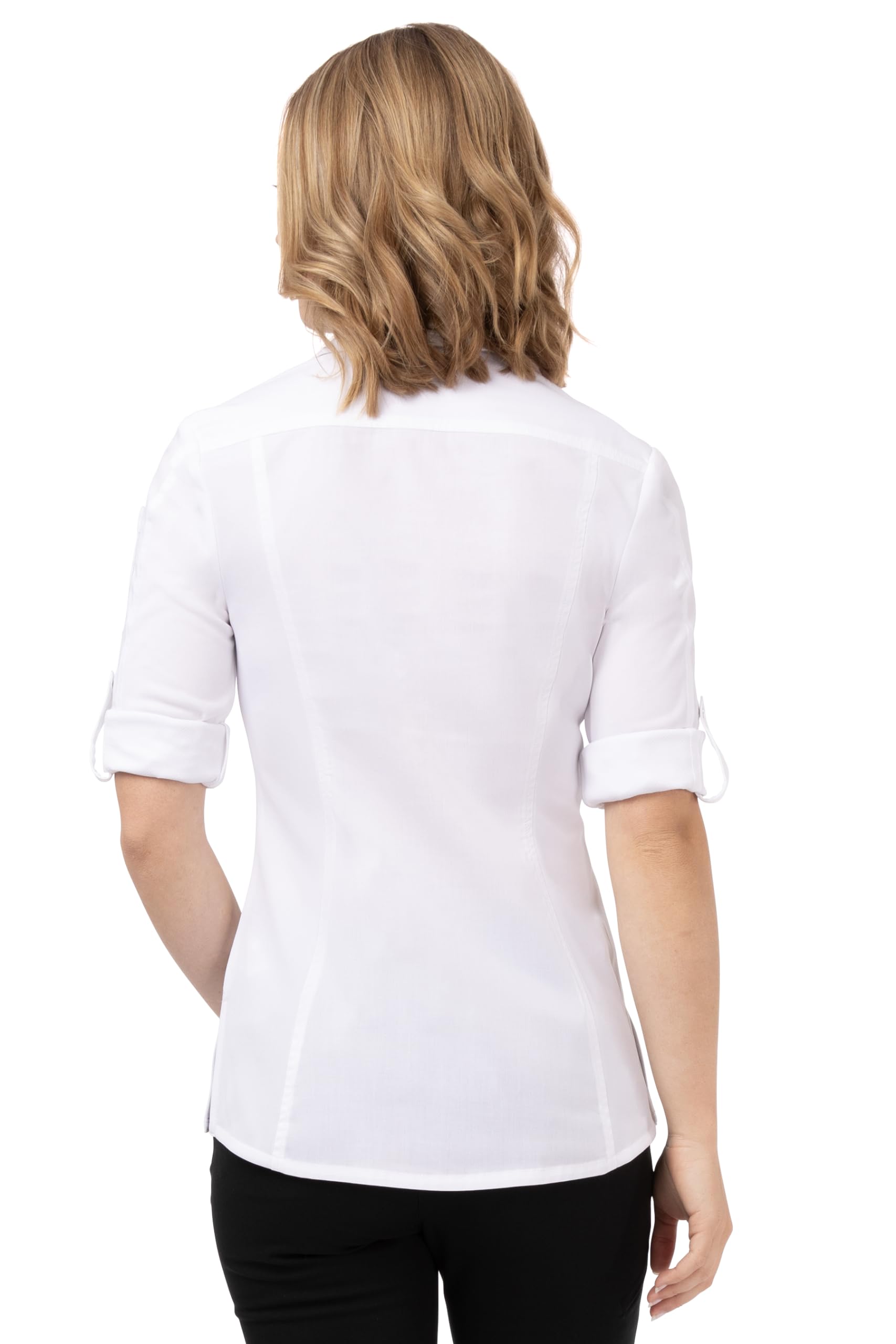 Chef Works Women's Seville Mesh Panel Work Shirt - Breathable & Comfortable for Chefs, Restaurant Staff & Food Service Professionals