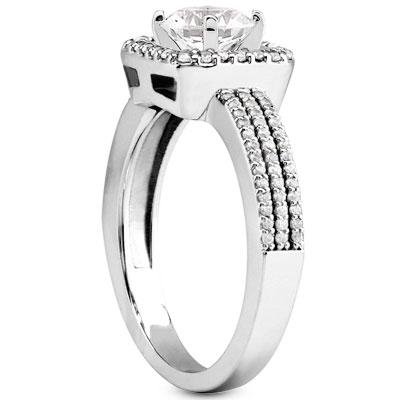 2.21 ct TW Princess Cut Diamond Engagement Ring & Matching Wedding Band Set in Platinum – Perfect for Proposals, Anniversaries & Bridal Jewelry