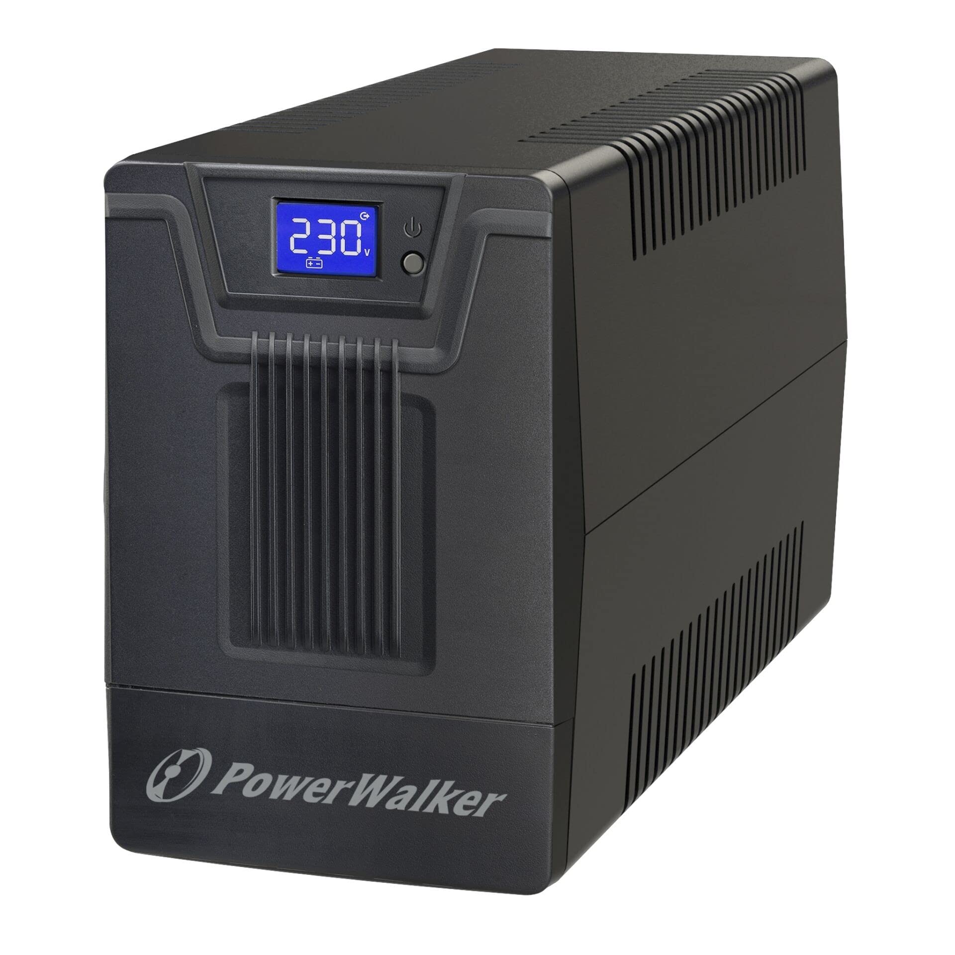 PowerWalker VI 1000 SCL UPS 1000VA/600W Line Interactive UPS with Schuko Outlet & HID Driver - Reliable Backup Power for Home Office, Gaming PC & Electronics