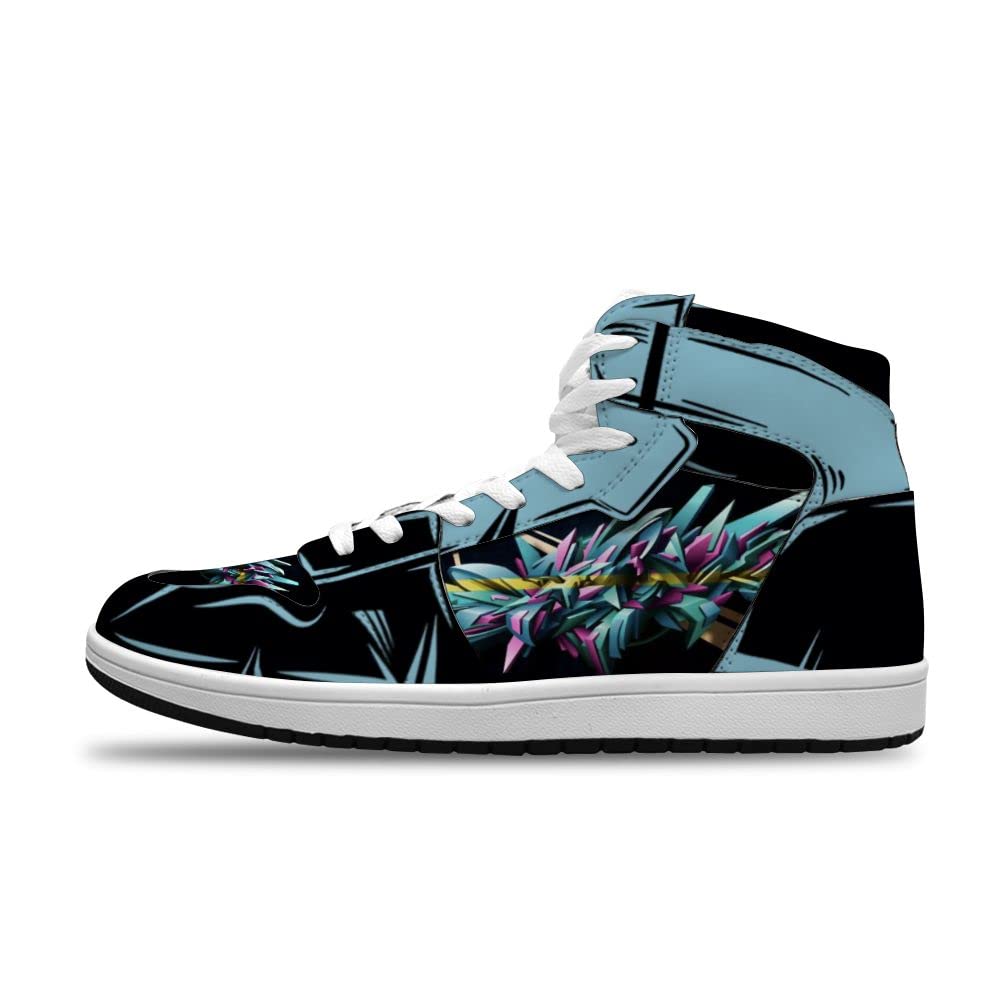 Custom Graffiti Streetwear Sneakers for Men & Women - Trendy Anime Basketball Shoes - Perfect for Urban Fashion, Sports & Casual Wear