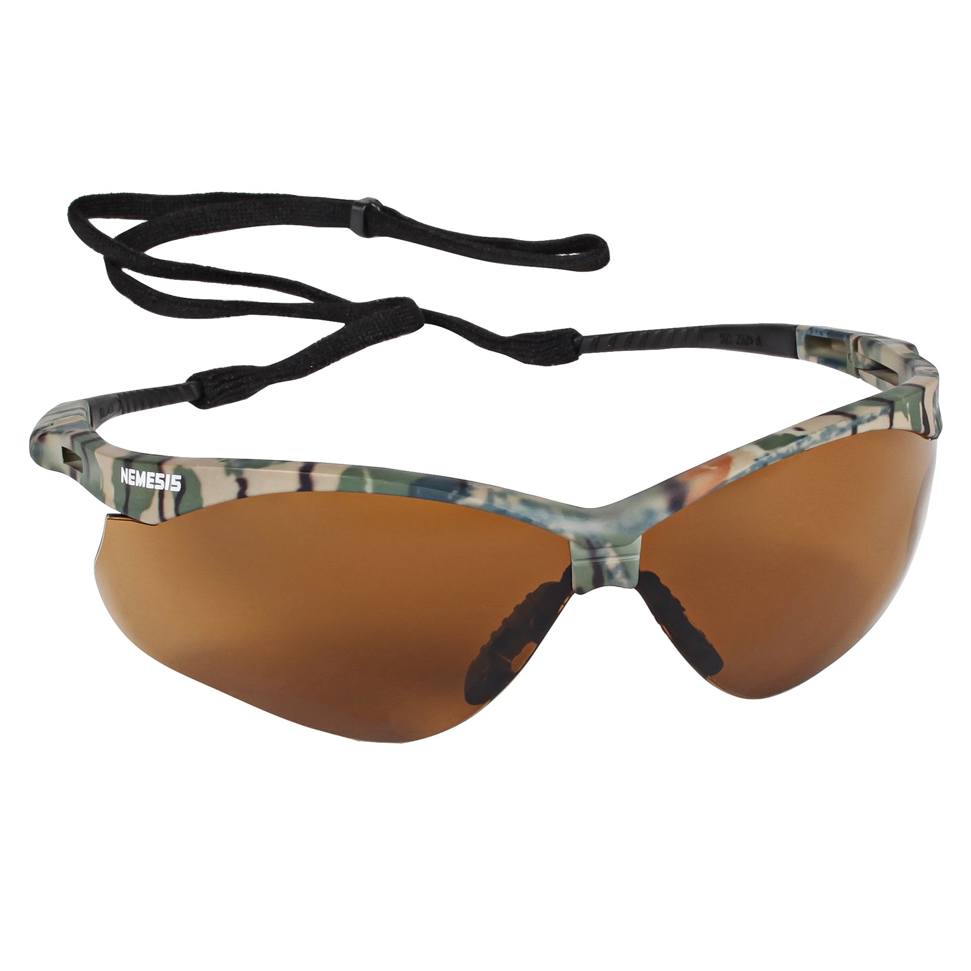 KleenGuard Nemesis CSA Safety Glasses (20386) - CSA Certified Protective Eyewear with Bronze Lens & Camo Frame - 12 Pairs/Case - Ideal for Construction, Woodworking & Industrial Safety Use