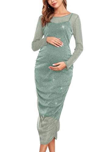 Sparkly Sage Green, Size Down for Best