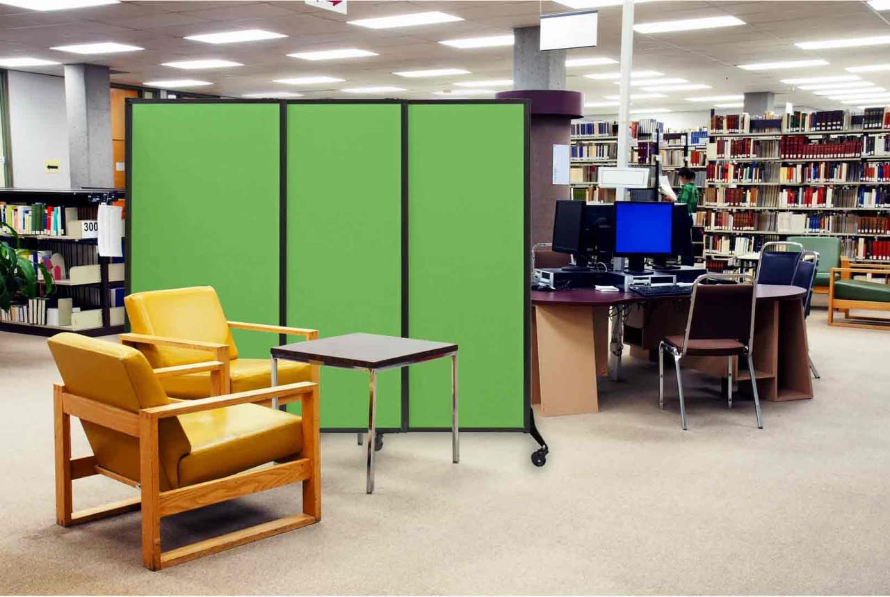 Versare QuickWall 3-Panel Portable Room Divider - 7' Wide x 6'8