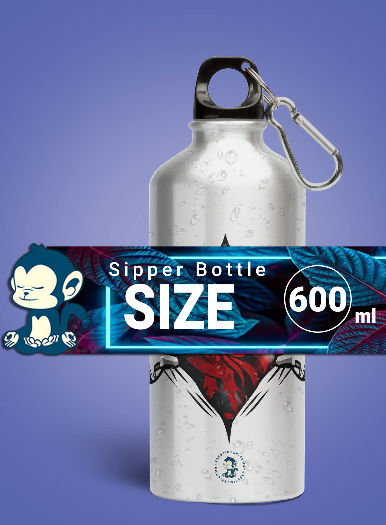 Liverpool FC Themed 600ml Aluminum Water Bottle with Vibrant Print - Insulated Soccer Sports Bottle for Gym, Travel & Outdoor Activities - BPA Free, Leak Proof, Multicolor Design