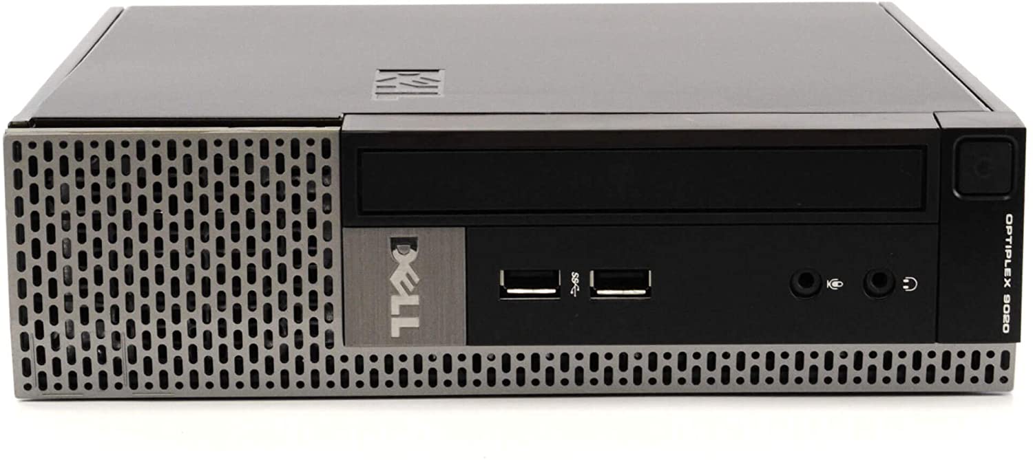 Dell OptiPlex 9020 USFF Ultra Small Desktop PC - Intel Core i5-4590S Quad-Core 3.7GHz, 8GB DDR3 RAM, 128GB SSD, Windows 10 Pro 64-bit - HDMI, DisplayPort, VGA, DVD RW, USB WiFi - 1 Year Warranty - Perfect for Home Office, Business Workstations & Compact Computing