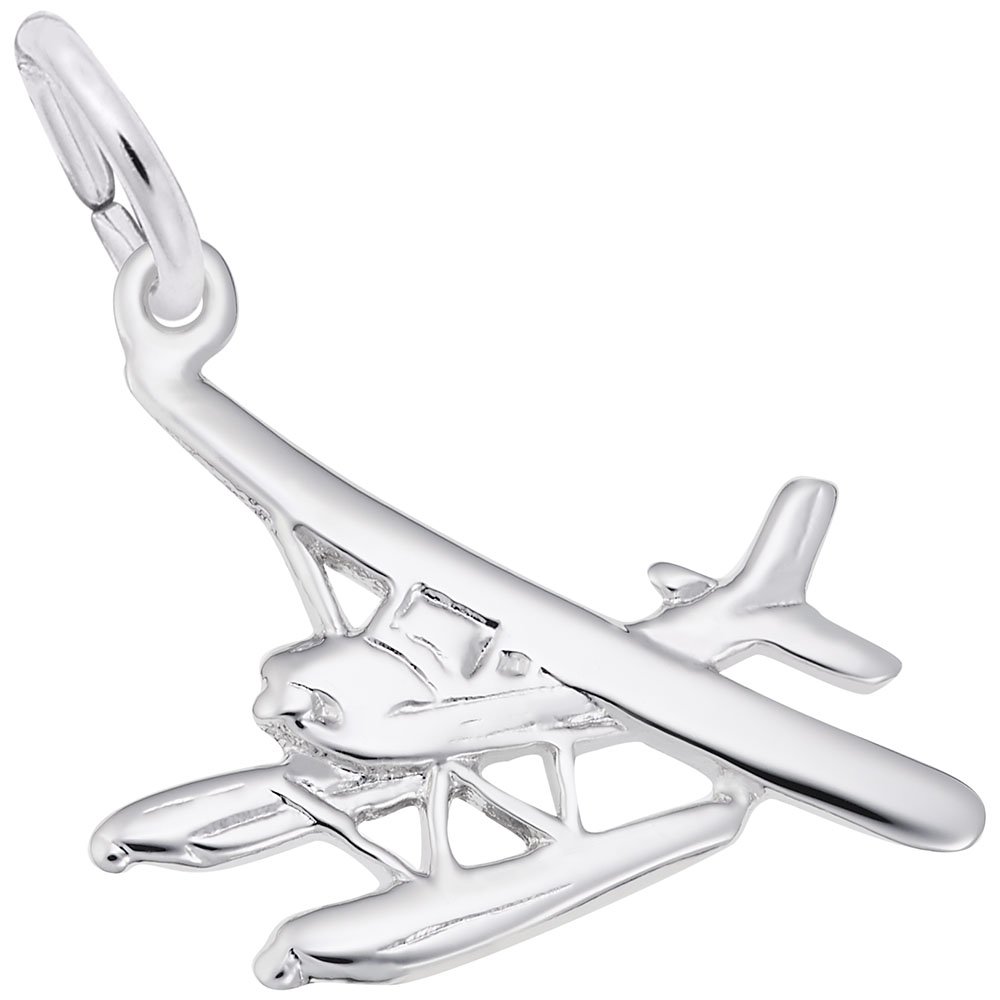 Seaplane Charm Pendant - Sterling Silver Airplane Jewelry for Bracelets & Necklaces - Perfect for Travel Lovers & Aviation Enthusiasts