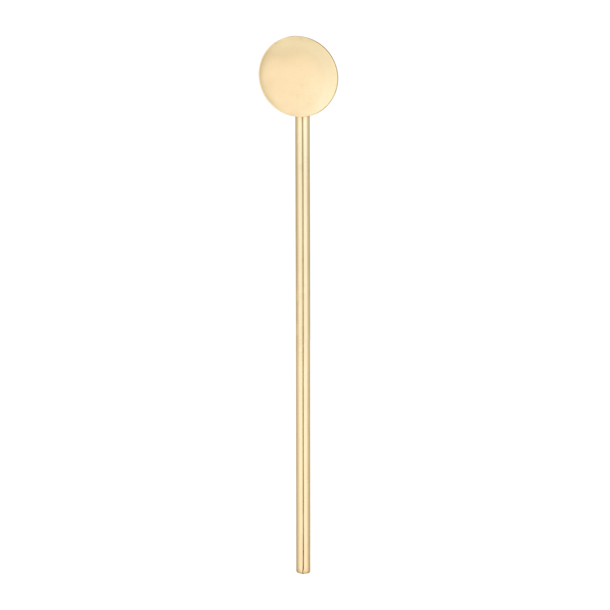 Bar Lux Gold Plated Stainless Steel Julep Spoon Straw - 7.5 Inch Cocktail Stirring Spoon - Set of 2 - Perfect for Mint Juleps, Cocktails & Iced Coffee