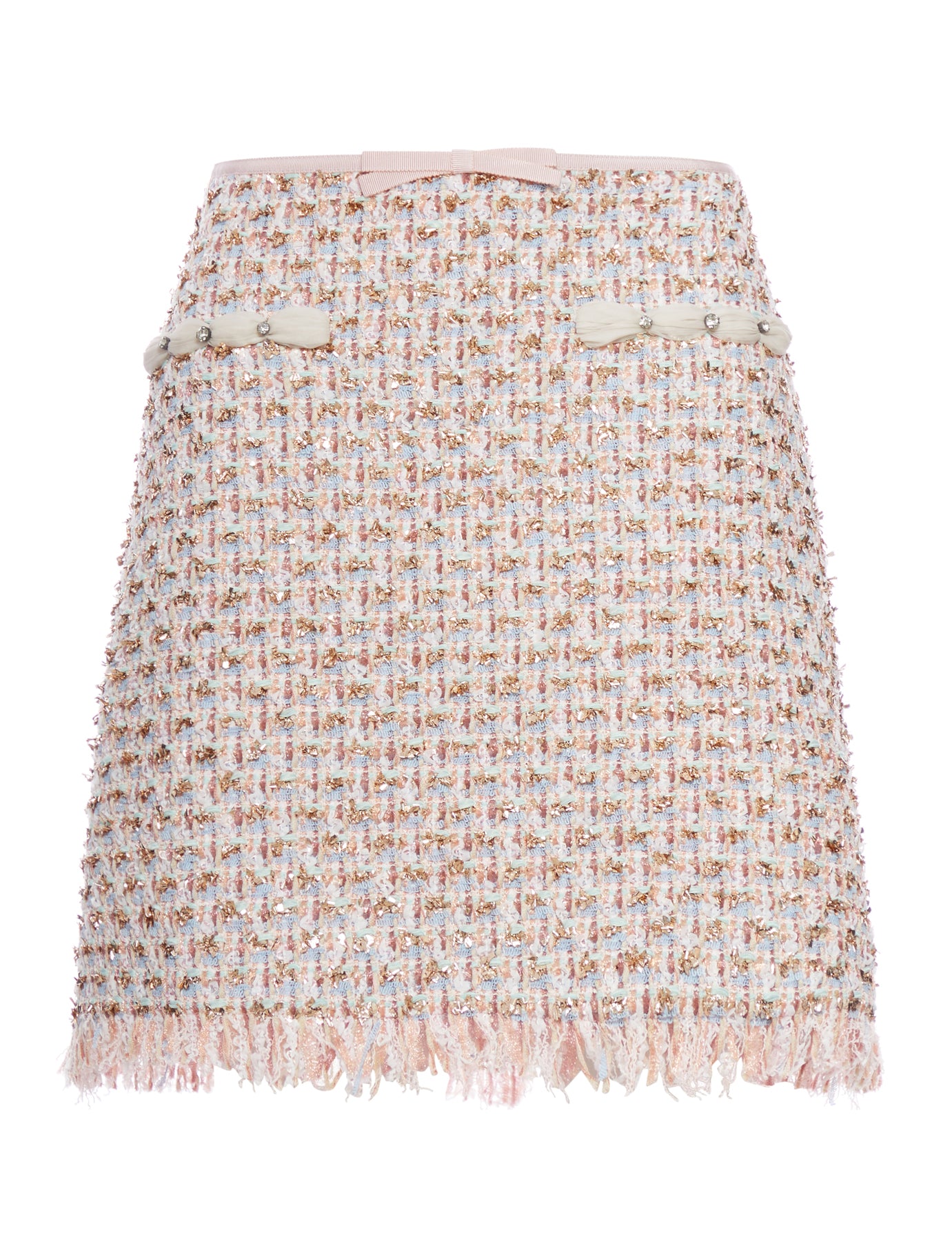 Embroidered Floral Skirt for Women - Elegant A-Line Midi Skirt with High Waist - Perfect for Casual Outfits, Office Wear & Summer Dresses