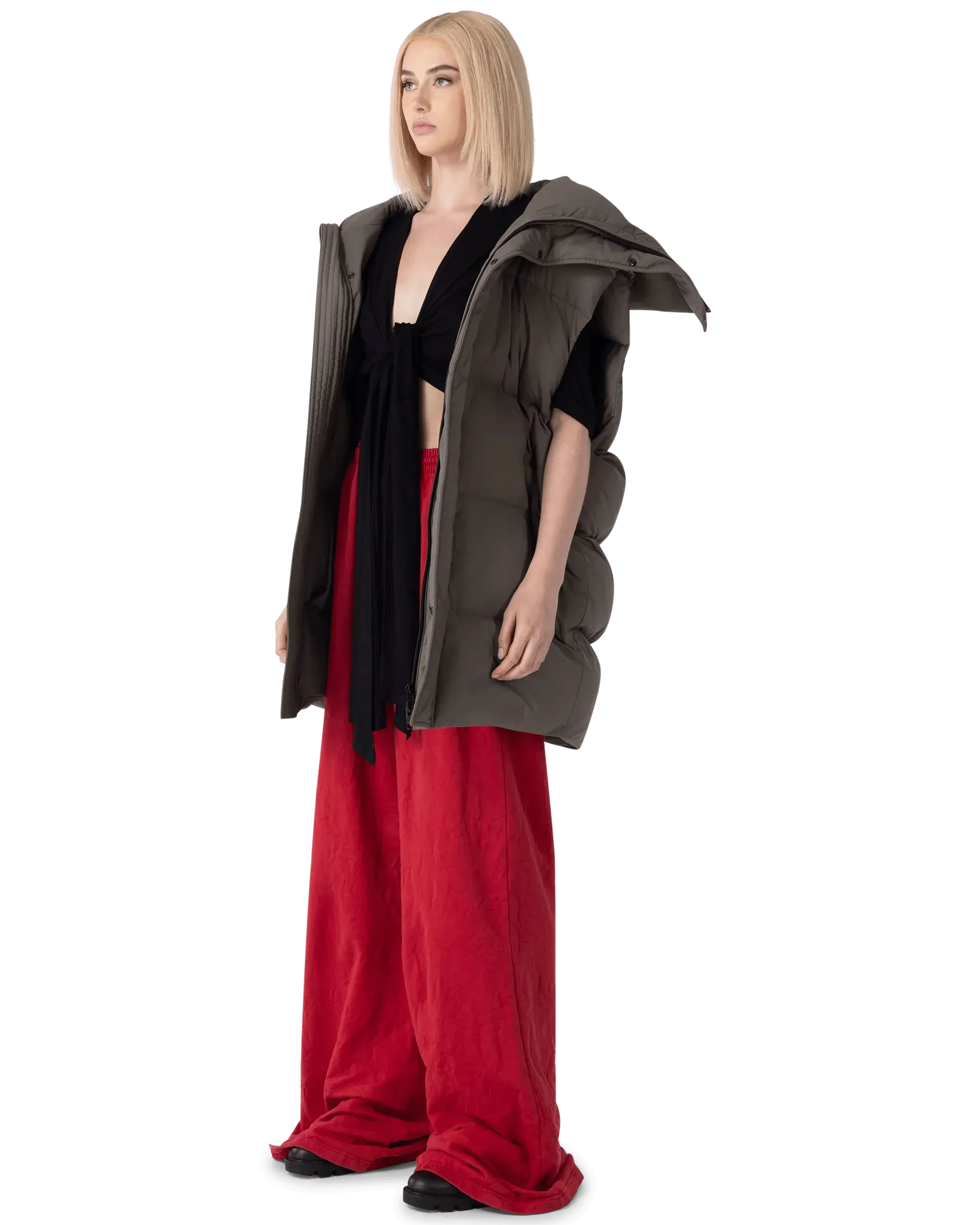 Stylish Nylon Canvas Sleeveless Puffer Vest Jacket for Men & Women - Perfect for Outdoor Activities, Hiking, and Casual Wear