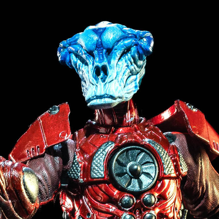Mythic Legions 1/12 Scale 6-Inch Action Figure - Cosmic Legions Outpost Zaxxius T.U.5.C.C. Pilot with Red Jets | Four Horsemen Studios | Collectible Toy for Display & Action Play | Perfect for Collectors & Sci-Fi Fans