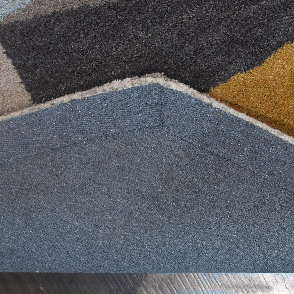 Premium Gridlock Hand Tufted Area Rug - Soft & Durable Non-Slip Living Room Carpet - Perfect for Bedroom, Office & Home Decor