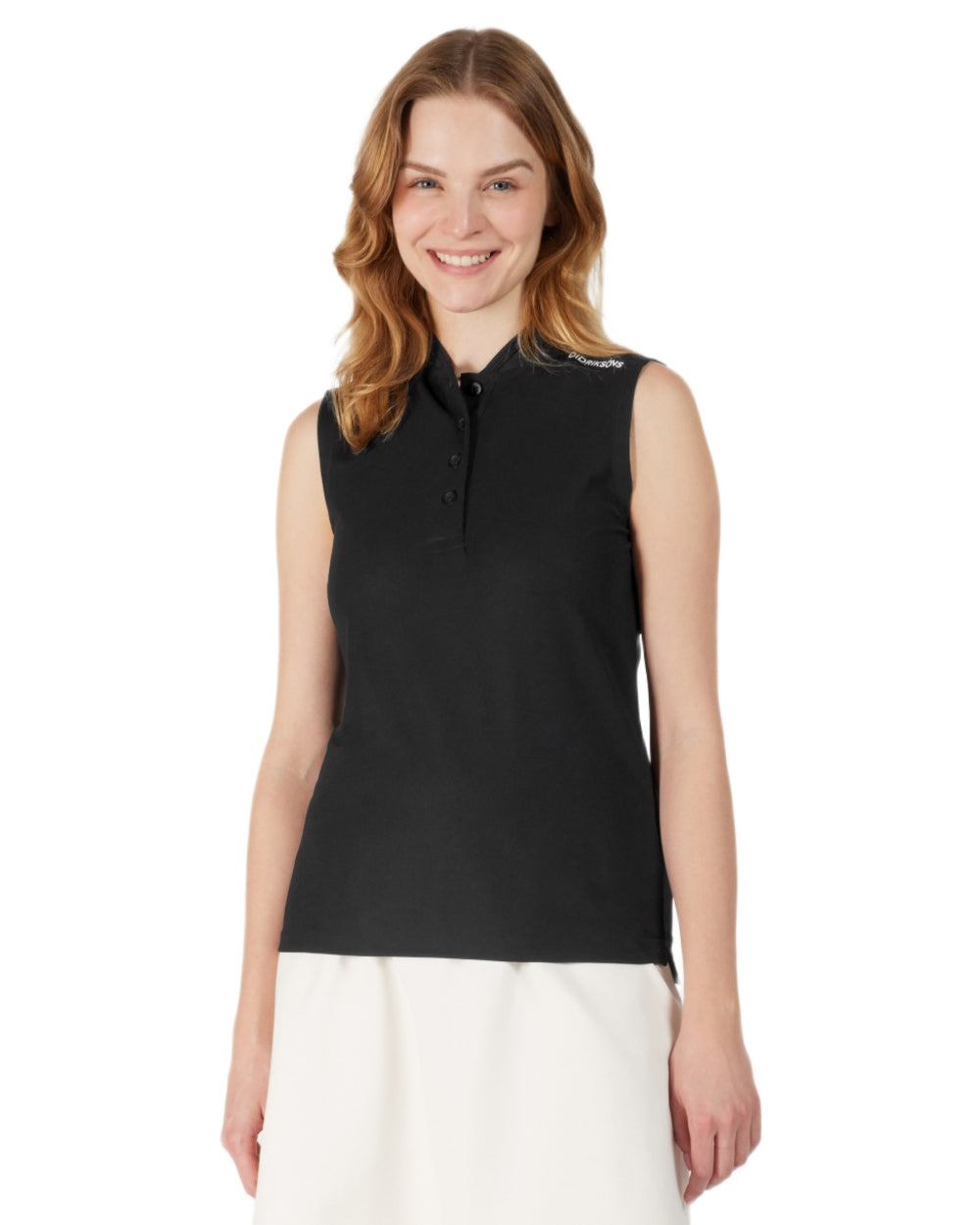 Didriksons Women's Nikki Sleeveless Polo T-Shirt - Breathable Summer Golf & Tennis Top for Active Lifestyle