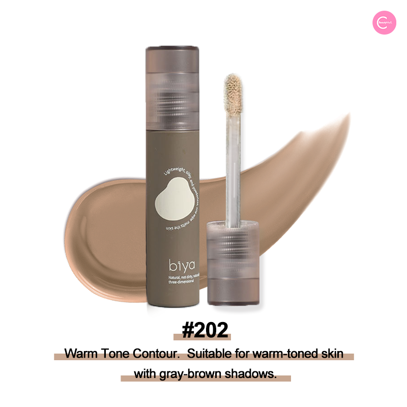 Biya Dual Tone Highlight & Contour Liquid Makeup - Natural 3D Face Sculpting & Contouring Kit for Cheekbones & Jawline - Perfect for Everyday Makeup & Special Occasions