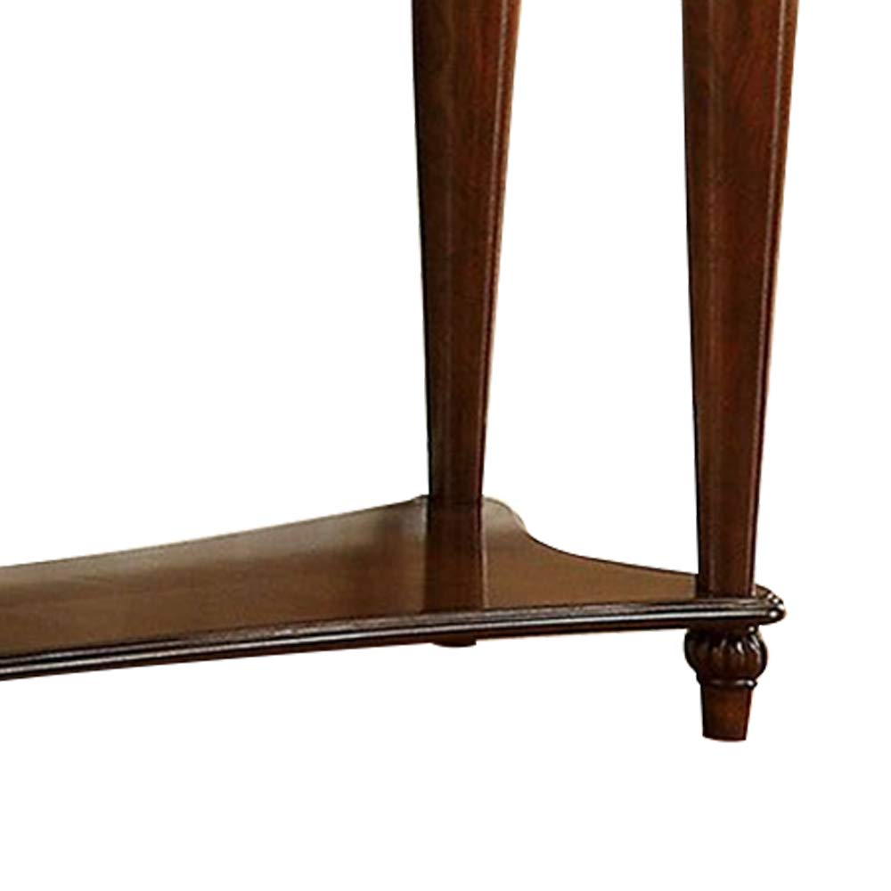 Furniture of America Cherry Wood Sofa Table - Elegant Console Table for Living Room, Entryway & Hallway Decor