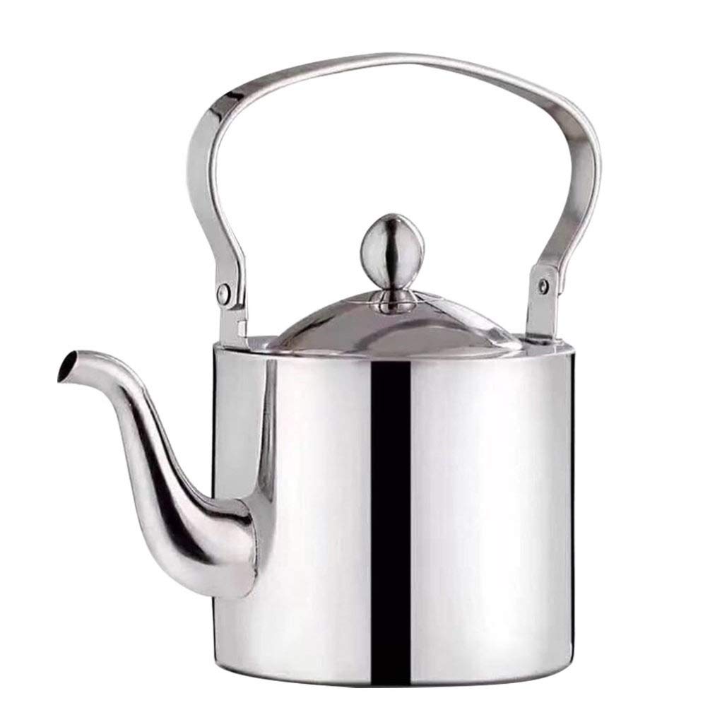 Premium Stainless Steel Teapot with Infuser - Stovetop Safe Tea Kettle for Loose Leaf & Herbal Tea - Perfect for Home, Office & Outdoor Tea Brewing