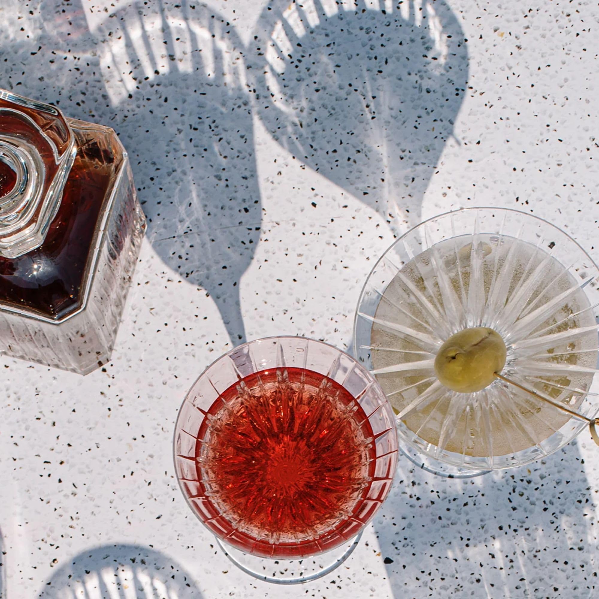 Vietri Natalia 9 oz Wine Glass - Handcrafted Italian Artisan Glassware with Modern Design, Clear 9 Inch Stemware for Red Wine, White Wine, and Cocktails - Perfect for Dinner Parties, Weddings, and Home Entertaining