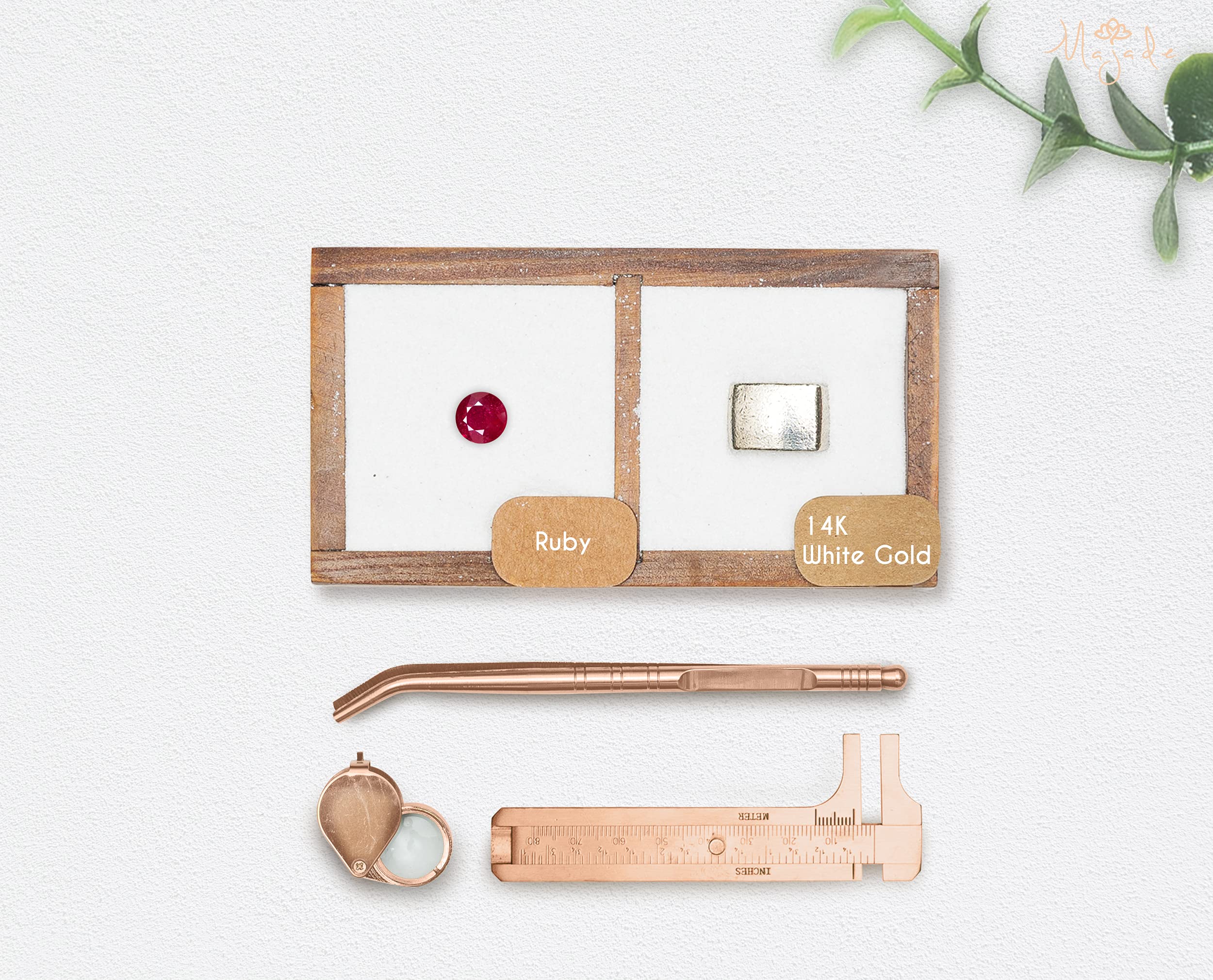 Ruby Heart Stud Earrings - 14K Gold Dainty Stackable Small Earrings - July Birthstone Jewelry for Multiple Piercings - Tiny Everyday Layering Earrings for Women - Perfect for Gifts, Parties & Daily Wear
