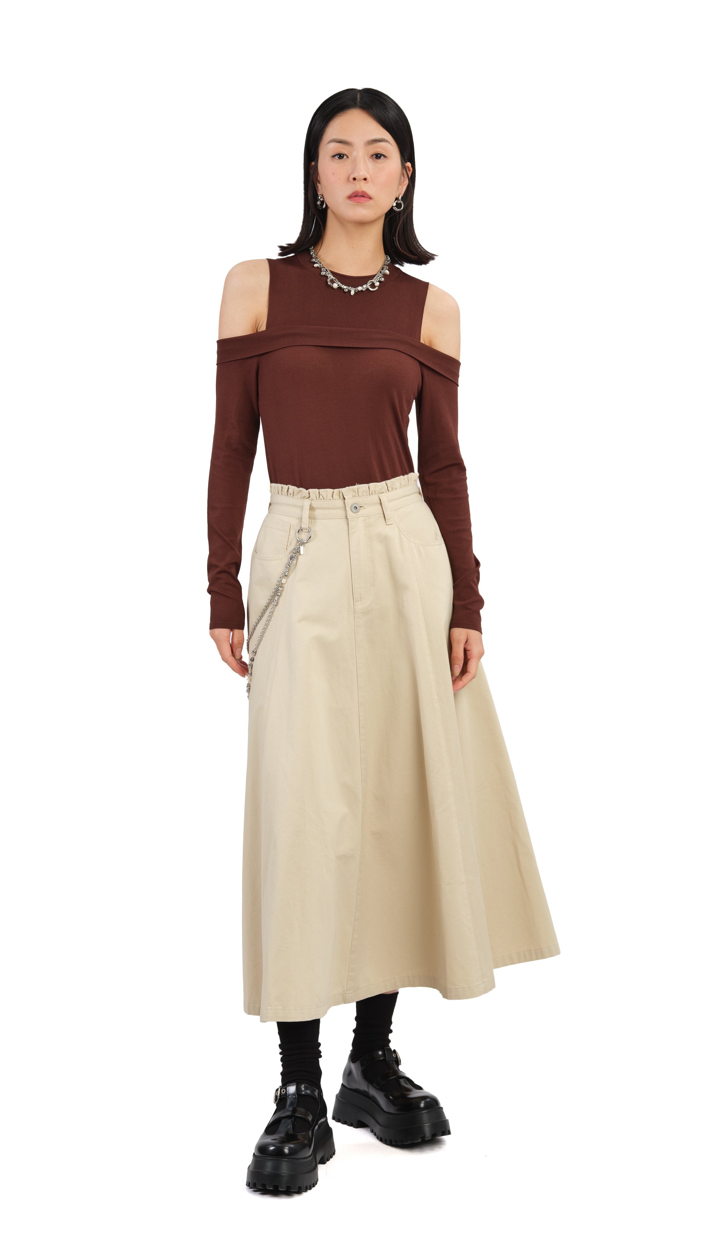 Stylish Ruffles Trim Skirt for Women | Flowy A-Line Skirt with Feminine Ruffle Details | Perfect for Casual Outings, Date Nights & Summer Vacations