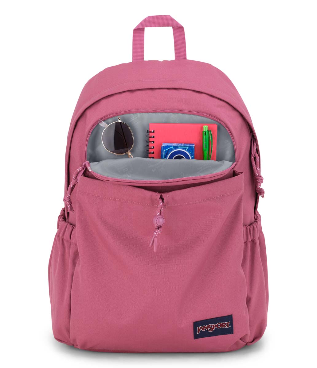 JanSport Lounge Pack Backpack - Mauve Haze Color, Lightweight & Durable for School, College, Travel & Everyday Use