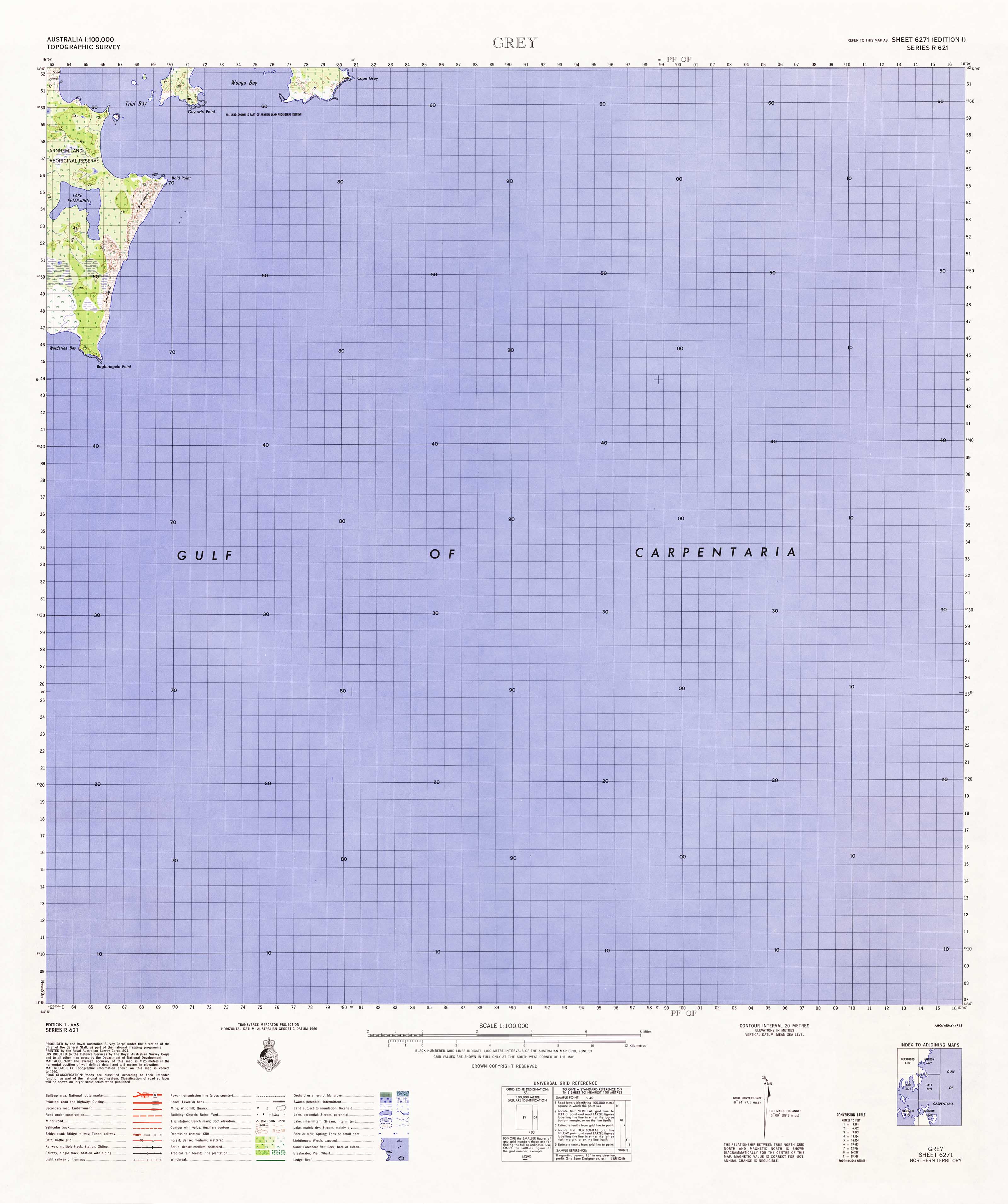 1:100K Topographic Map - 6271 Grey - Detailed Outdoor Hiking, Camping & Navigation for Adventurers