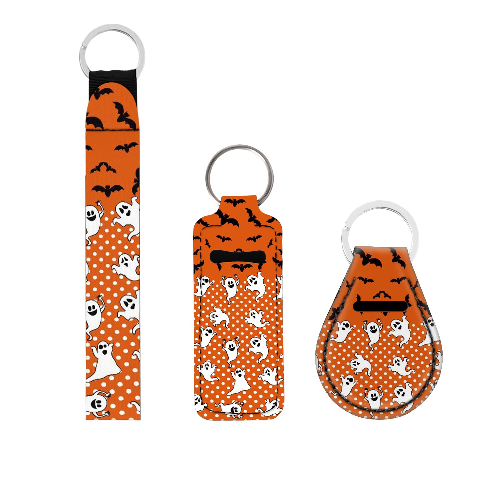 Stylish Neoprene Lipstick Keychain Holder - Compact Chapstick Lanyard with Key Ring for Women | Perfect for Gym, Travel & Everyday Essentials