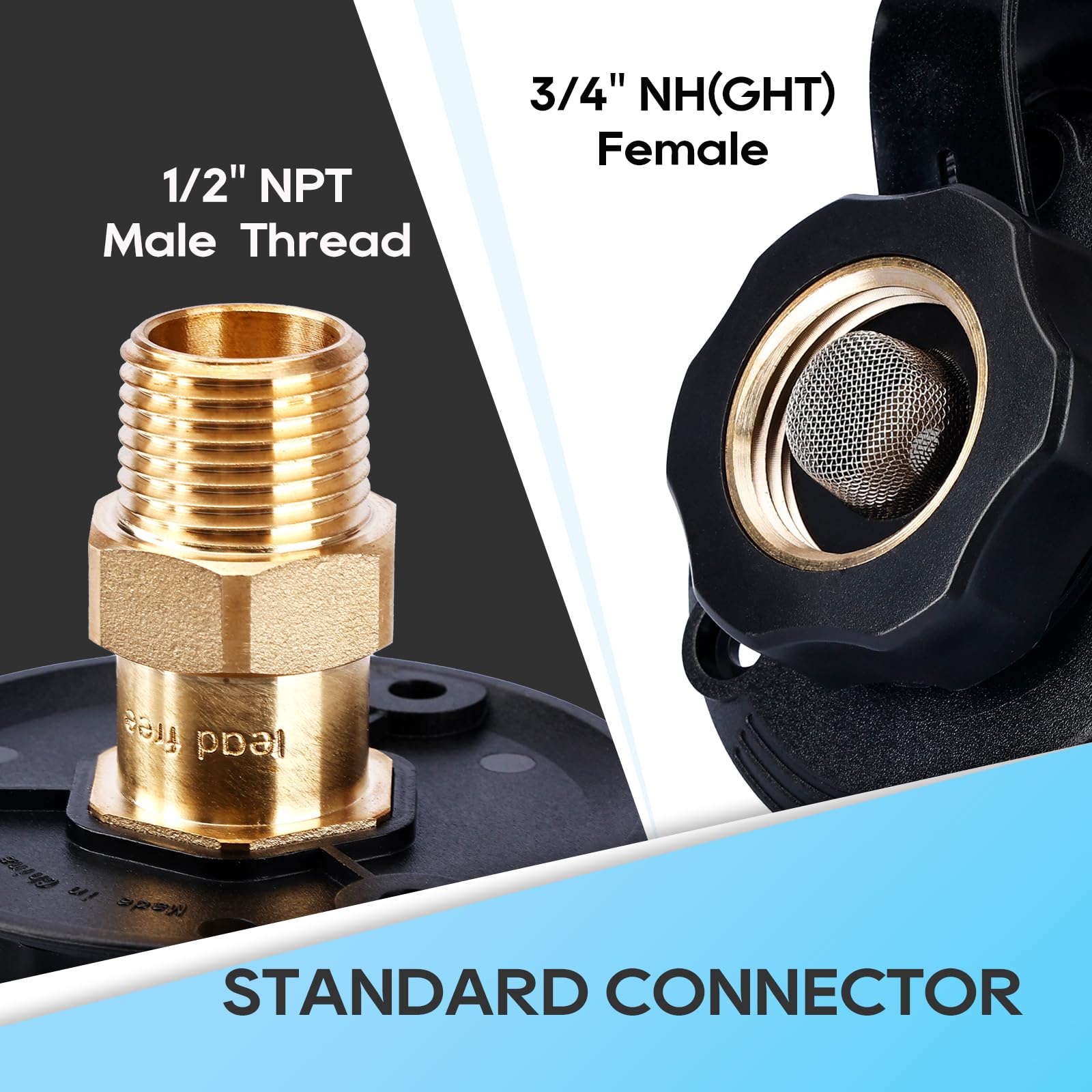 RVGUARD RV City Water Inlet Adapter - 3/4